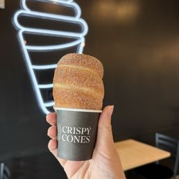 Pastry cone with Nutella spread Pastry cone with Nutella spread