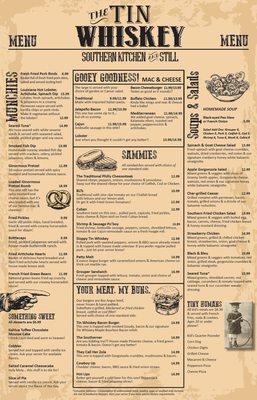 Menu photo 7 Tin Whiskey Southern Kitchen & Still Cocoa, FL Menu photo 7 Tin Whiskey Southern Kitchen & Still Cocoa, FL