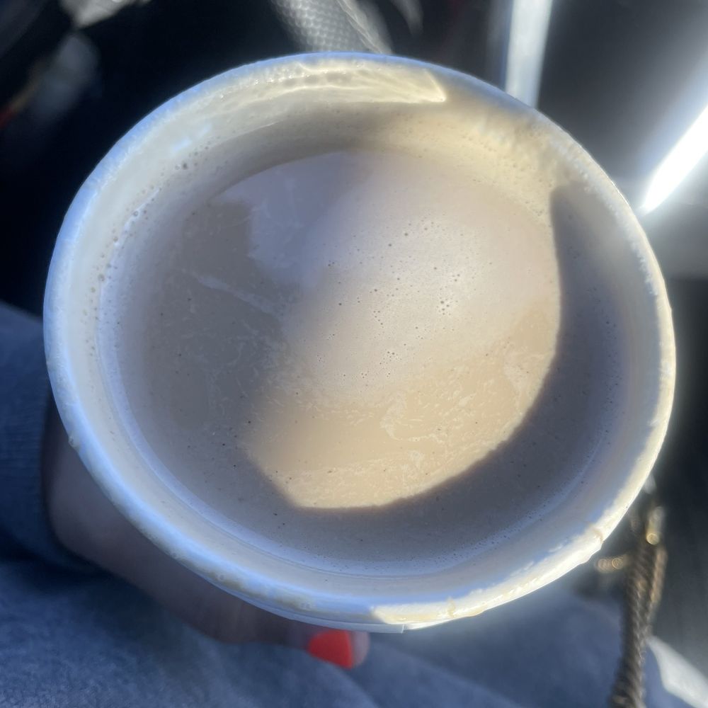 Dirty chai latte Hot.