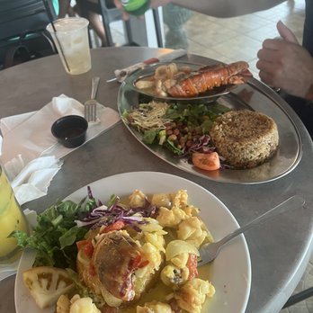 La Parrilla - Yuca mofongo with garlic lobster - Latin American Near Me - Luquillo, Puerto Rico La Parrilla - Yuca mofongo with garlic lobster - Latin American Near Me - Luquillo, Puerto Rico