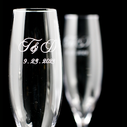 Engraved Products - Engraved Nachtmann Crystal Flutes