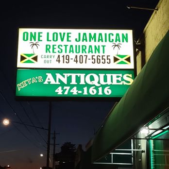One Love - One love restaurant sign - Caribbean Near Me - Toledo, Ohio