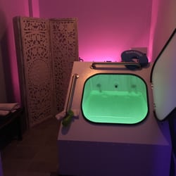 Weightless Float Center - Enjoy a float in our Escape pod, one style of tank we have.