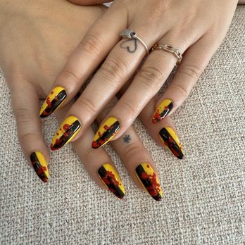 Goat Nail Bar - Kill Bill themed nail design - Nail Salons Near Me - Los Angeles, California Goat Nail Bar - Kill Bill themed nail design - Nail Salons Near Me - Los Angeles, California