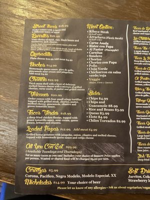 Menu photo 4 Ana’s Taco Grill Reno Reno, NV