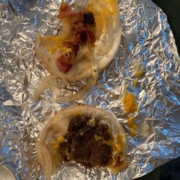 This is a double burger??!! What kind of crap ate they putting out at this location? This is a double burger??!! What kind of crap ate they putting out at this location?