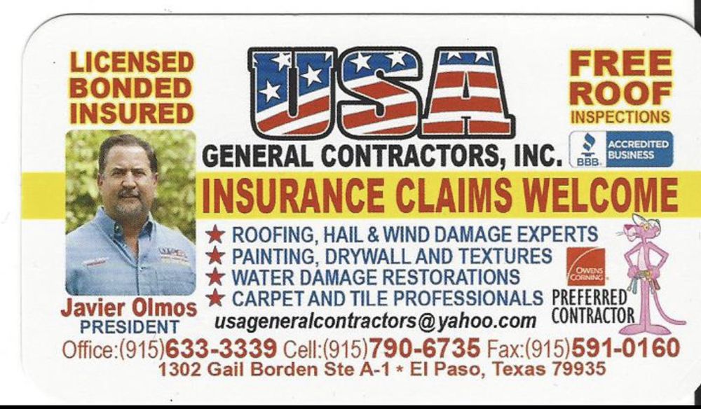 Slide of USA General Contractors Roofing