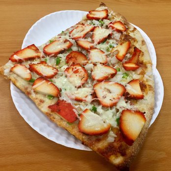 Rose's Pizza and Ice Cream - 2 chicken tikka pizza slices - Pizza Near Me - Edison, New Jersey Rose's Pizza and Ice Cream - 2 chicken tikka pizza slices - Pizza Near Me - Edison, New Jersey