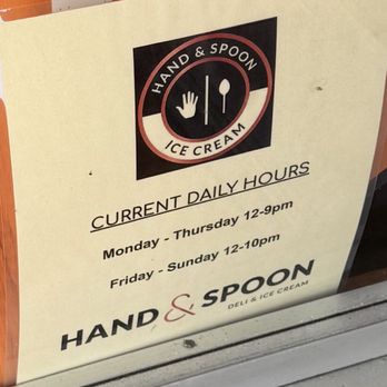 Hand & Spoon - False operation hours - Ice Cream & Frozen Yogurt Near Me - Redondo Beach, California