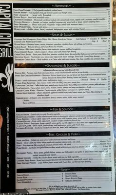 Menu photo 8 Capital City Grill Baton Rouge, LA