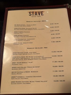 Menu photo 1 Stave Wine Bar & Market Normal, IL