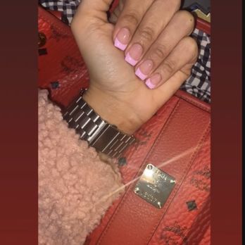 The Village Nail Bar - Pink French tips by Kim - Nail Salons Near Me - Bowie, Maryland
