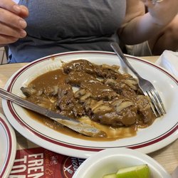 Huddle House - CHOPPED STEAK DINNER. THIS WAS GOOD!!