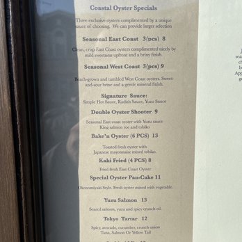 Izakaya Ajimi - Menu on storefront window - Izakaya Near Me - Brooklyn, New York Izakaya Ajimi - Menu on storefront window - Izakaya Near Me - Brooklyn, New York