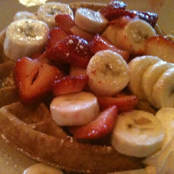 Honey-Jam Cafe - Strawberry banana waffles - Cafes Near Me - Bolingbrook, Illinois