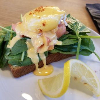 Caffeine Roasters - Avocado toast with kale, salmon, and poached egg - very good! - Coffee Roasteries Near Me - Tampa, Florida Caffeine Roasters - Avocado toast with kale, salmon, and poached egg - very good! - Coffee Roasteries Near Me - Tampa, Florida