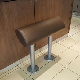There is a bench to lean on while you wait for your order. Clearly they anticipated being slow at serving people.