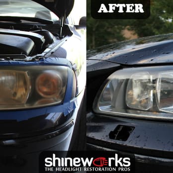 Shineworks Headlight Restoration - Volvo back to life. Clear headlights don't just look good, they keep you and your family safe! - Auto Detailing Near Me Shineworks Headlight Restoration - Volvo back to life. Clear headlights don't just look good, they keep you and your family safe! - Auto Detailing Near Me