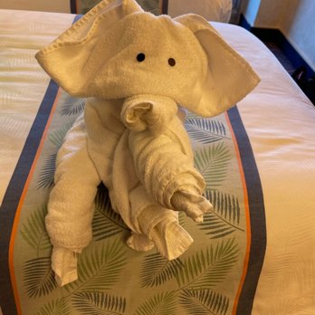 Carnival Cruise Line - Animal towel (Elephant) - Transportation Near Me - Van Nuys, California
