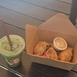 Salted Maple Matcha and Mushroom Verde Empanadas