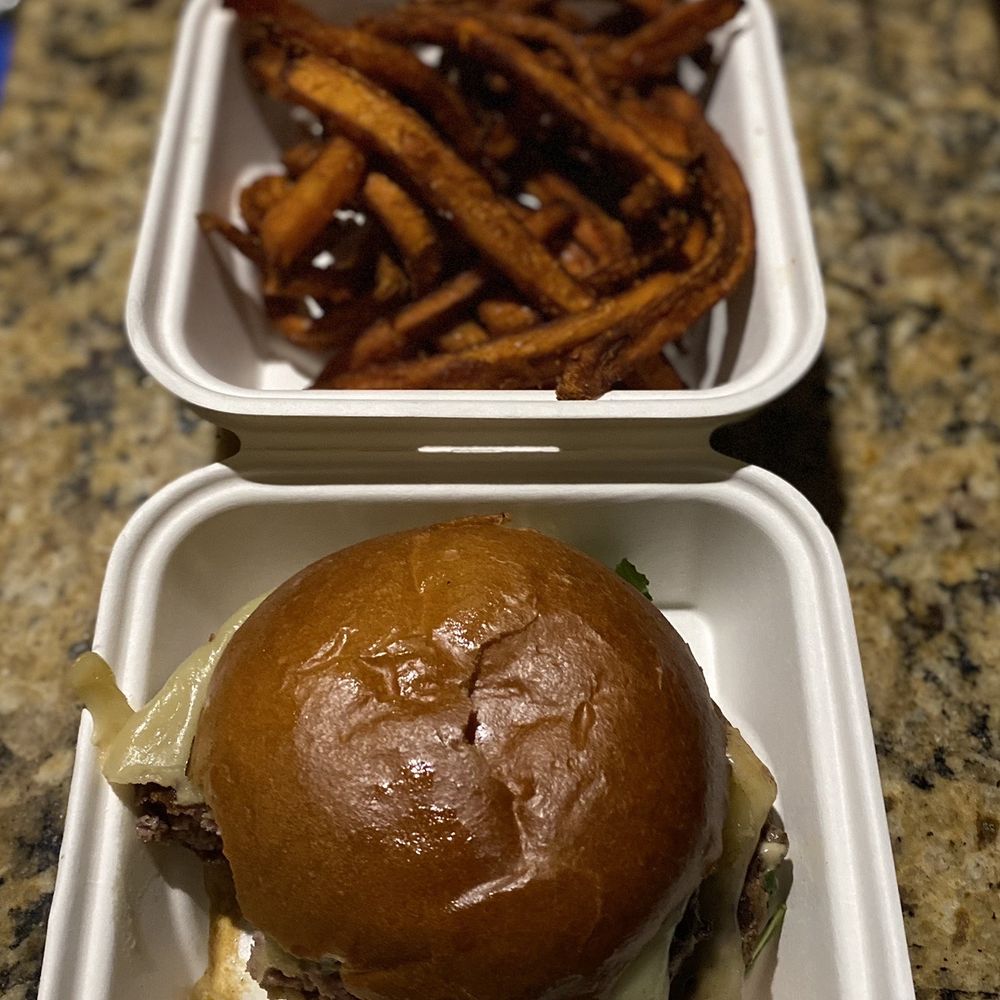 Hopdoddy Burger Bar - The Primetime and Sweet Potato Fries - Burgers Near Me - Euless, Texas Hopdoddy Burger Bar - The Primetime and Sweet Potato Fries - Burgers Near Me - Euless, Texas