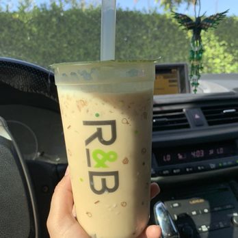 R&B Tea - Hazelnut Milk Tea + crystal boba, really tasty!!! - Bubble Tea Near Me - Riverside, California