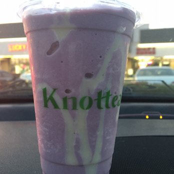 Knottea Cafe House - Taro swirl smoothie - Coffee & Tea Near Me - Stanton, California
