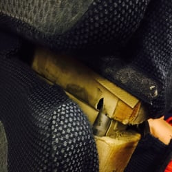 Viva - Back part of seat. Disgusting. Plus you can see the mold.