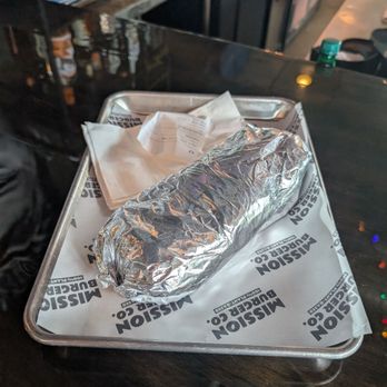 Mission Burger - Best Ever Breakfast Burrito is massive! It can feed at least two people. - Burgers Near Me - Austin, Texas
