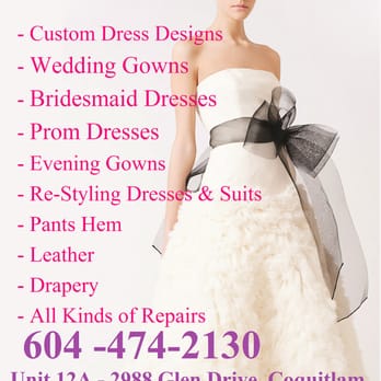 Moki's Custom Design & Alteration - Special Offer : %20 Discount for Wedding Gowns and Prom Dresses Alteration by appointment - Sewing & Alterations Near Me - Coquitlam, British Columbia Moki's Custom Design & Alteration - Special Offer : %20 Discount for Wedding Gowns and Prom Dresses Alteration by appointment - Sewing & Alterations Near Me - Coquitlam, British Columbia