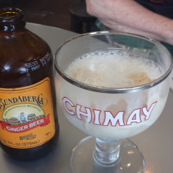 Catalina Food Tours - Dessert at C.C. Gallagher's.  Ginger beer with salted carmel gellato - Food Tours Near Me - Avalon, California