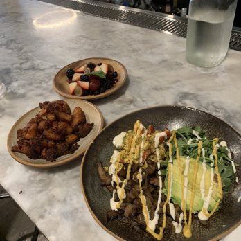 Bearcat CBD - Vegan bowl, side of crispy potatoes, side of fruit - Coffee & Tea Near Me - New Orleans, Louisiana