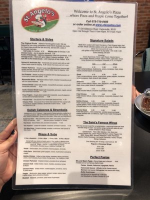 Menu photo 6 St Angelo's Pizza Cartersville, GA Menu photo 6 St Angelo's Pizza Cartersville, GA
