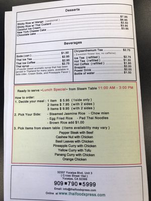 Menu photo 8 Thai Food Xpress Yucaipa, CA Menu photo 8 Thai Food Xpress Yucaipa, CA