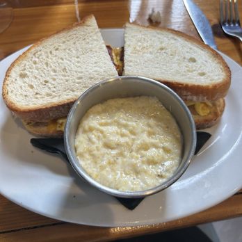 Cafe Fleur De Lis - Breakfast Sandwich with grits - Coffee & Tea Near Me - New Orleans, Louisiana