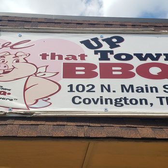 Up Town BBQ - Restaurant sign - Southern Near Me - Covington, Tennessee