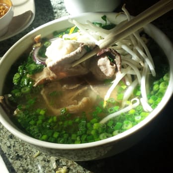 Pho Saigon 8 - Noodle soup with rare eye round steak, flank, brisket, and soft tendon - Vietnamese Near Me - Las Vegas, Nevada