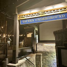 Exterior outside entrance of Tavern Underground - Entry found on the side of the Carlin - Breckenridge, Colorado Exterior outside entrance of Tavern Underground - Entry found on the side of the Carlin - Breckenridge, Colorado