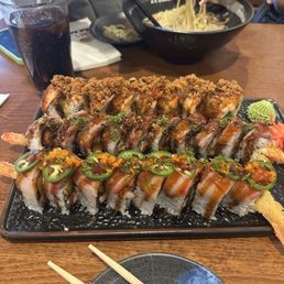 From front to back Firehead Roll, Cowboy Roll, and Lion King Roll