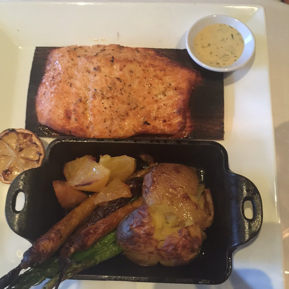 Seasons 52 - Salmon Dish - New American Near Me - Schaumburg, Illinois Seasons 52 - Salmon Dish - New American Near Me - Schaumburg, Illinois