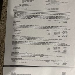 Quoted $5,026.81 for a brake job for my 2020 Alfa Romeo. SHOCKED!!! , went to my previous auto shop. And got it done for $$1,582.72