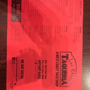 Photo of Las Chicas Taqueria - Owego, NY, United States. Menu March 2019