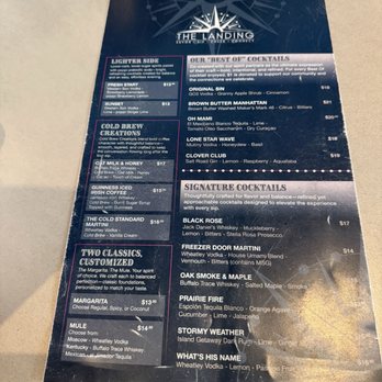 The Landing - Bar menu part 2 - Cocktail Bars Near Me - Grand Prairie, Texas The Landing - Bar menu part 2 - Cocktail Bars Near Me - Grand Prairie, Texas