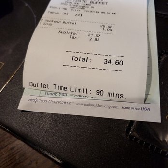 Ultimate Buffet - Limit 90 minutes. Don't stay too long. Who knows what will happen... $15 bucks a piece for dried out over heated food. - Buffets Near Me - Colorado Springs, Colorado Ultimate Buffet - Limit 90 minutes. Don't stay too long. Who knows what will happen... $15 bucks a piece for dried out over heated food. - Buffets Near Me - Colorado Springs, Colorado