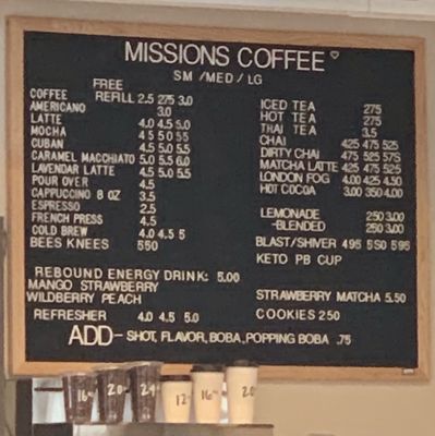 Menu photo 3 Missions Coffee Auburn, CA