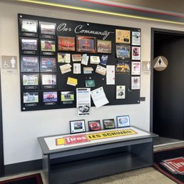 Community wall...we love a business that gives back and supports the community.