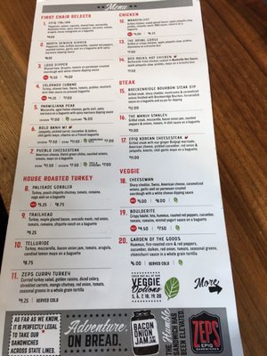Menu photo 7 ZEPS EPIQ Sandwiches Denver, CO Menu photo 7 ZEPS EPIQ Sandwiches Denver, CO