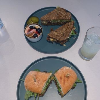 Cafe Contemporary - Veggie sandwich and mushroom Reuben - Cafes Near Me - Oklahoma City, Oklahoma