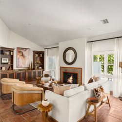 Flux Media - Cozy living room vibes with fireplace warmth  #SoCalHomes