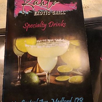Kahlo Exotic Grill - Drink Menu - Breakfast & Brunch Near Me - Medford, Oregon Kahlo Exotic Grill - Drink Menu - Breakfast & Brunch Near Me - Medford, Oregon